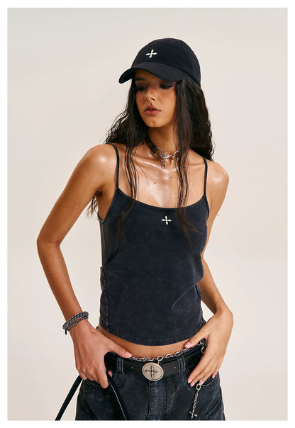 Compass Badge Cotton Baseball Cap