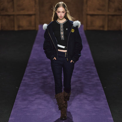 Dual-Waistband High-Rise Stretch Skinny Jeans