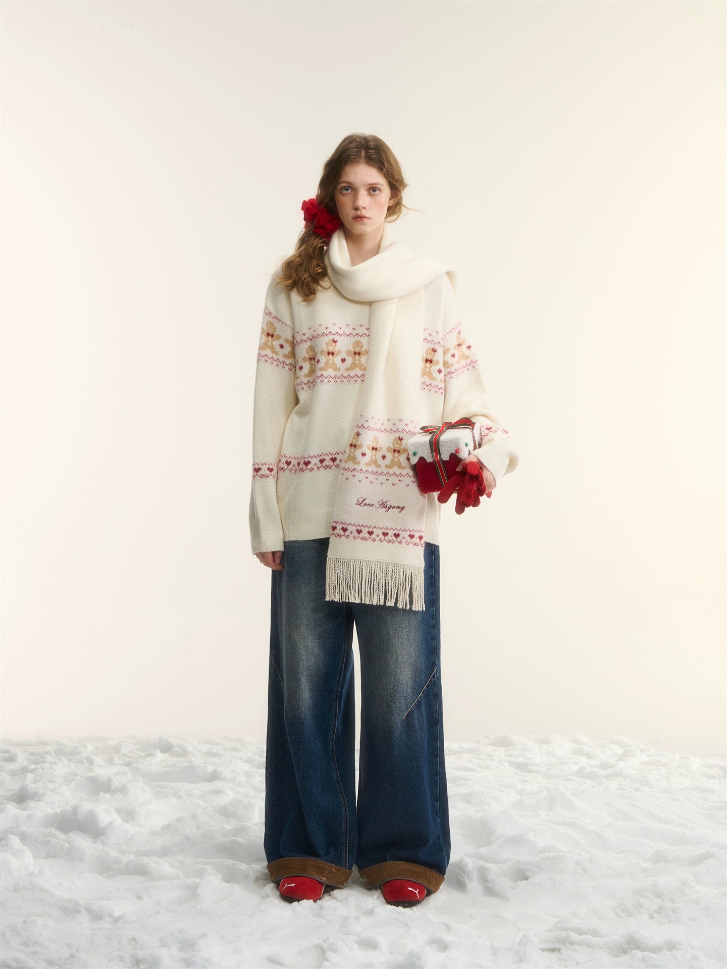 Wool-Blend Gingerbread Sweater