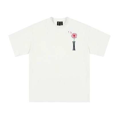 Black &amp; White Printed T-Shirt - CHINASQUAD
