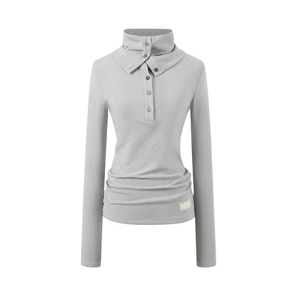 High Neck Slim-Fit Ribbed Knitwear