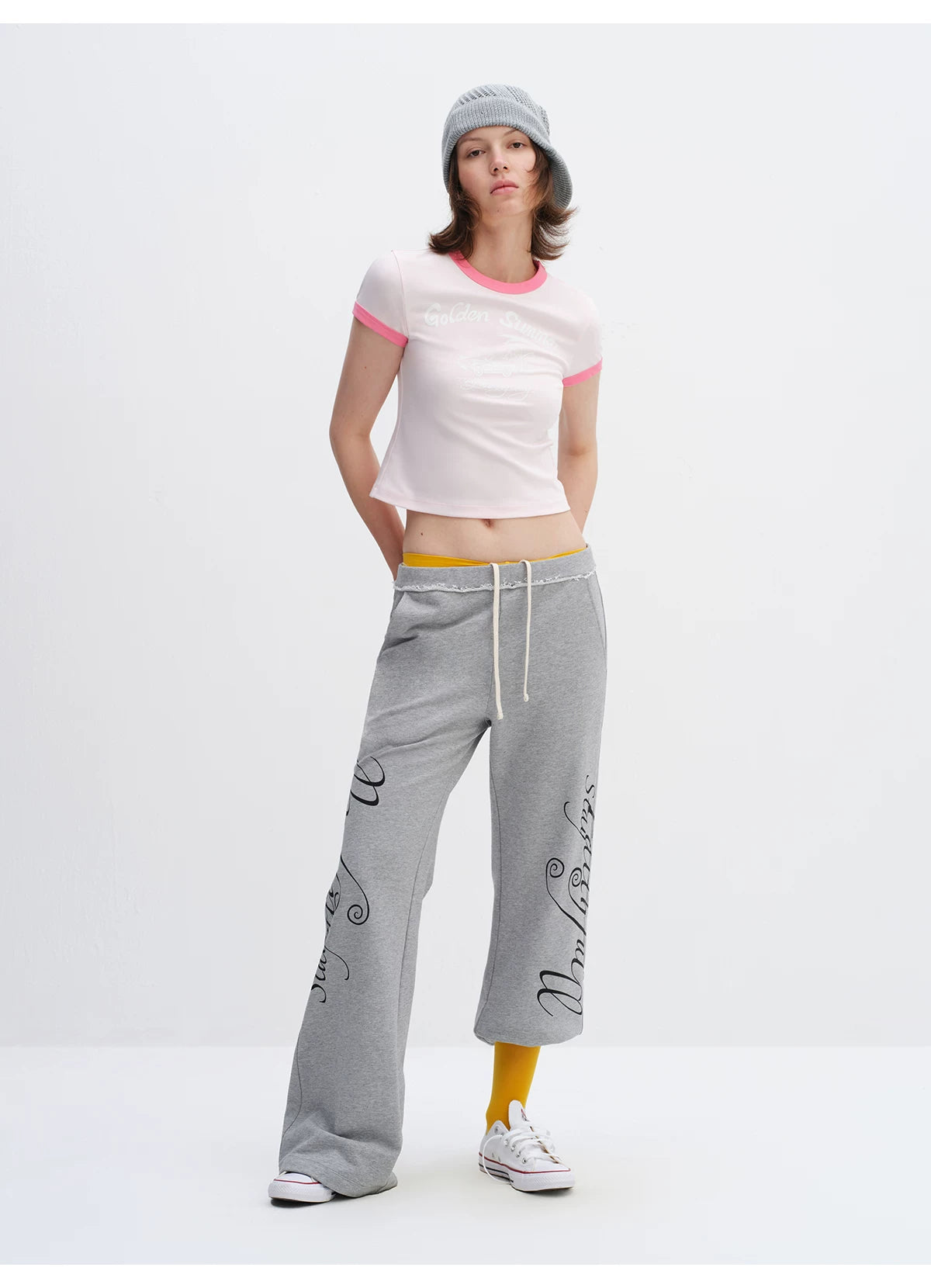 Color-Block Summer Fitted T-Shirt