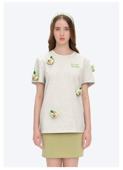 Crystal Bear Embellished T-shirt