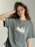 White & Gray Drawstring T-Shirt - CHINASQUAD