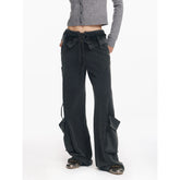 Washed Pocket Belted Utility Pants - CHINASQUAD