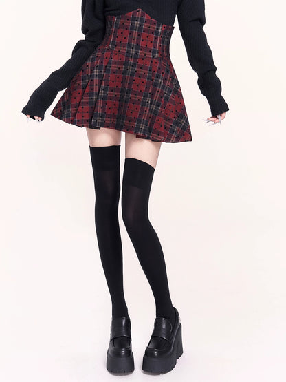 Corset High-Waist Pleated Mini Skirt
