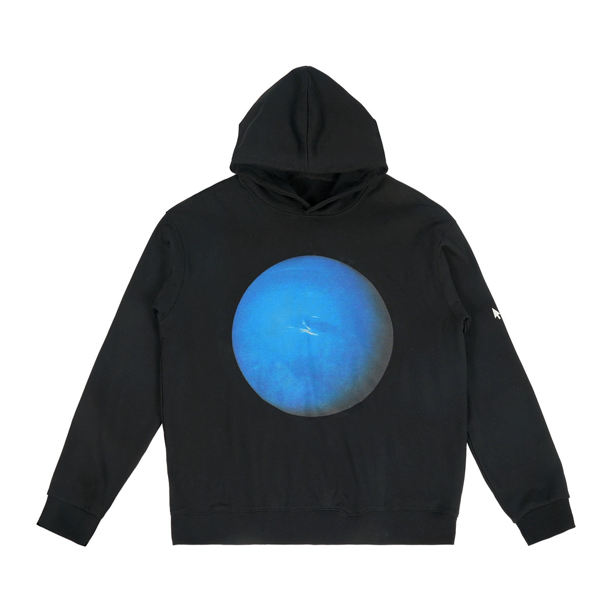 Black Washed Print Hoodie - CHINASQUAD