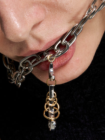 Fishbone Pendant Sweater Necklace