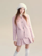 Pink Scarf Jacket & Mini Skirt Set - CHINASQUAD