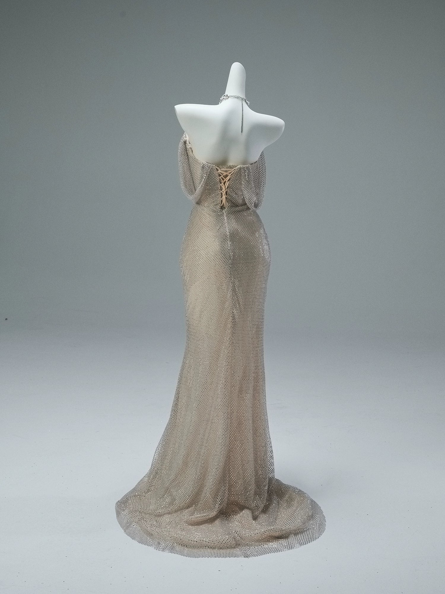 Ivory Couture Gown with Handcrafted Beading