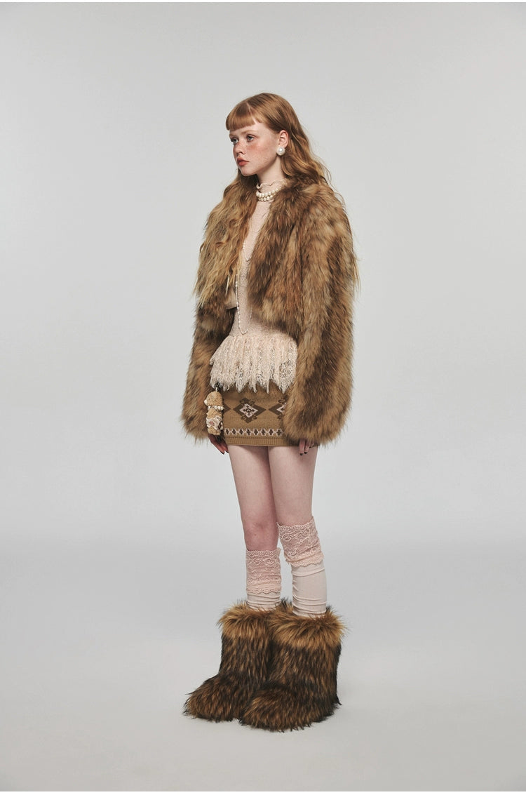 Rat Fur Short Thickened Coat - CHINASQUAD