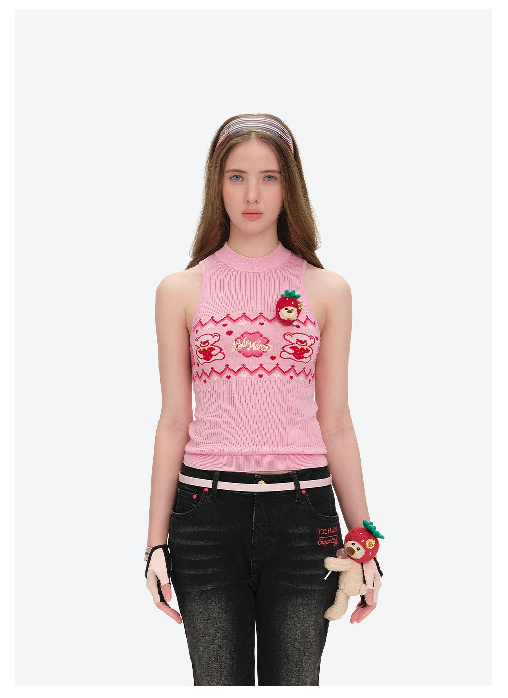 Candy Knit Cropped Vest