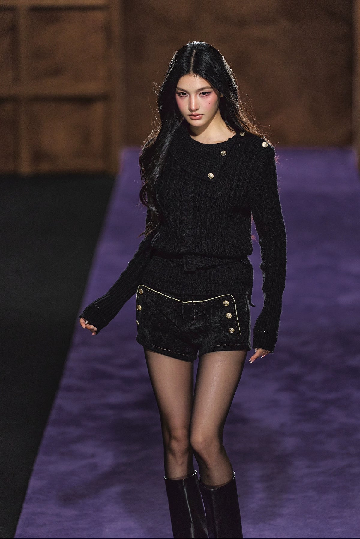 Australian Wool Cable Knit Turtleneck Sweater