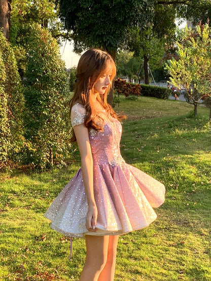 Dreamstar Sequin Tulle Dress with Crystal Accents