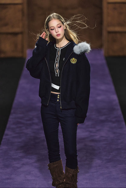 Dual-Waistband High-Rise Stretch Skinny Jeans