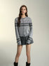 Black & Gray Cardigan Sweater - CHINASQUAD