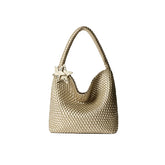 Large Woven Hobo Tote Shoulder Bag ECODAY
