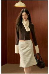 Polka Dot Pencil Mermaid Skirt - CHINASQUAD