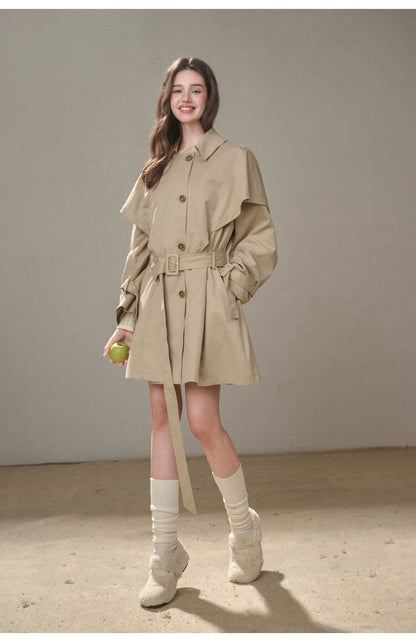 Comfy Chestnut Trench Coat