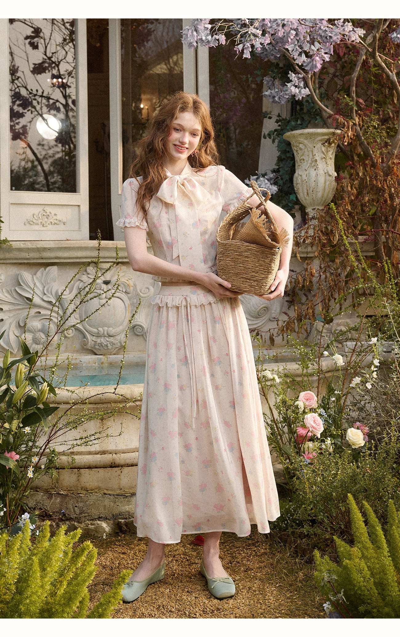 Island Holiday Chiffon Printed Set