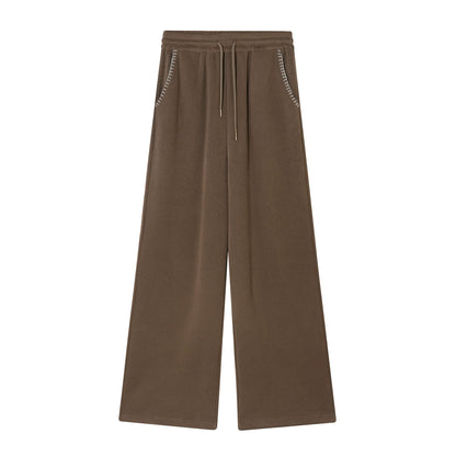 Embroidered Horse Beaded Zip-up Hoodie &amp; Pants Set