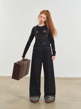 Raw Denim Cuffed Overalls - CHINASQUAD
