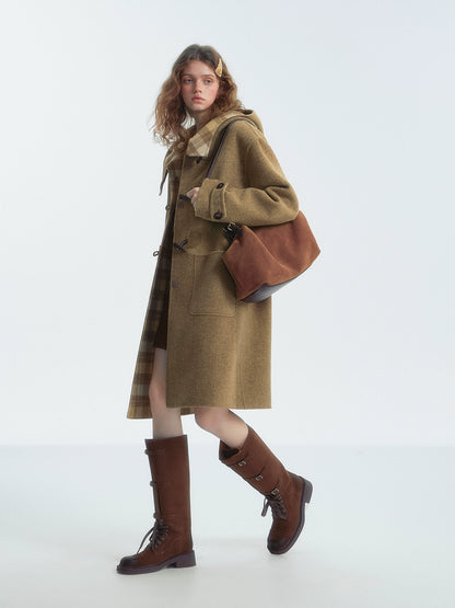 Double-Faced Wool Toggle Coat