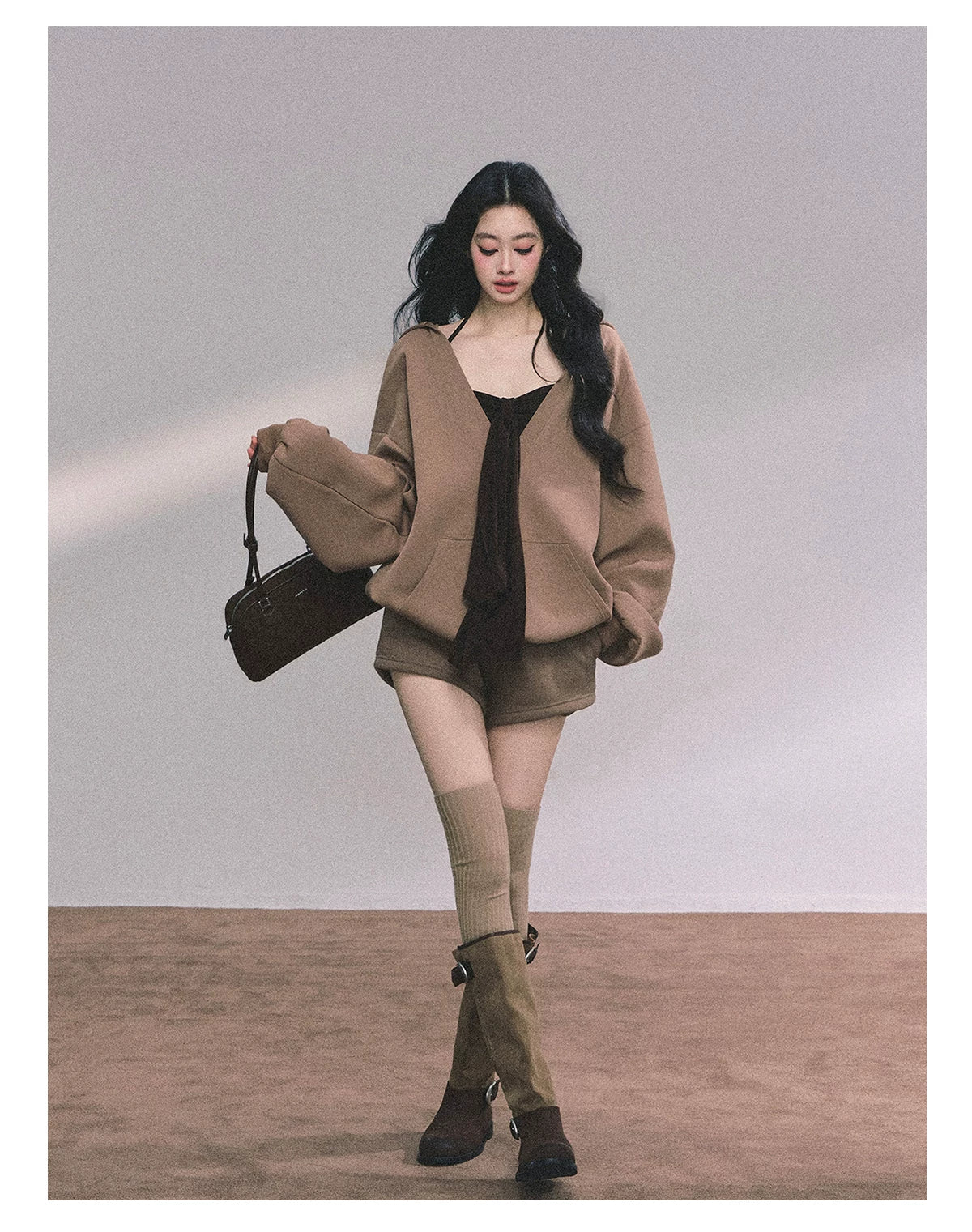 Autumn Leaves Hoodie Three-Piece Set