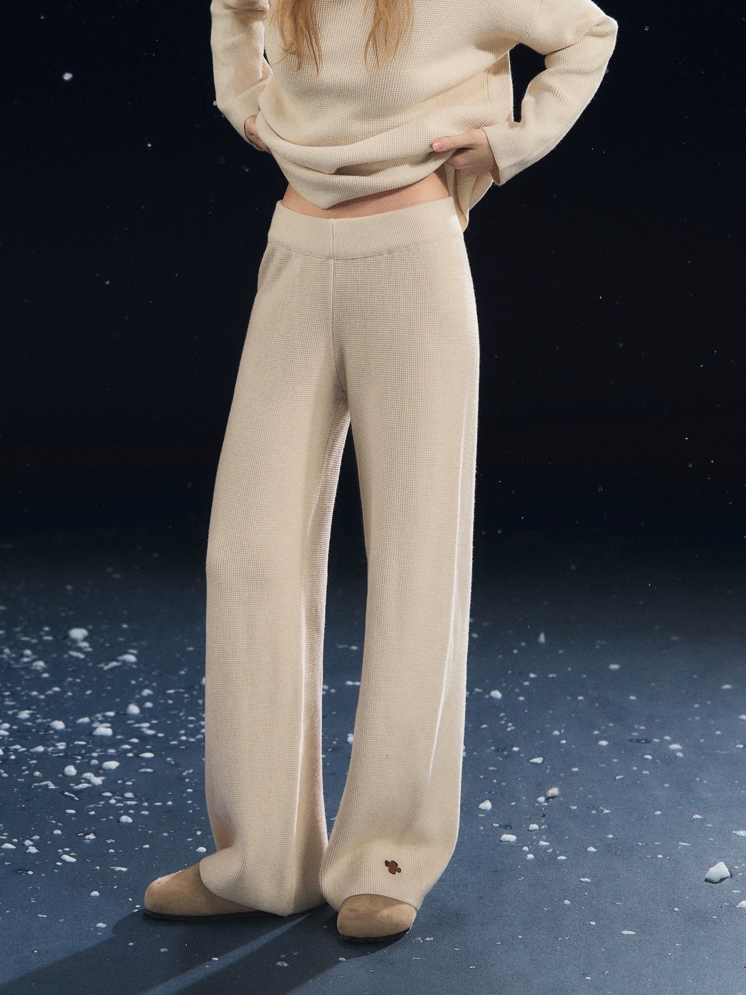 Waffle-Knit Lounge Set