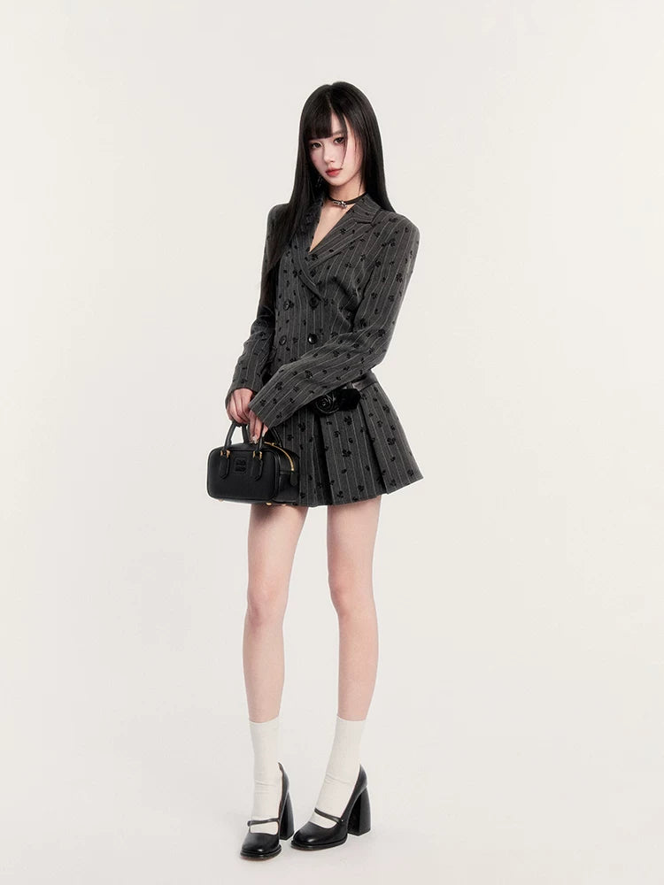 Waist-Cinching Blazer Dress