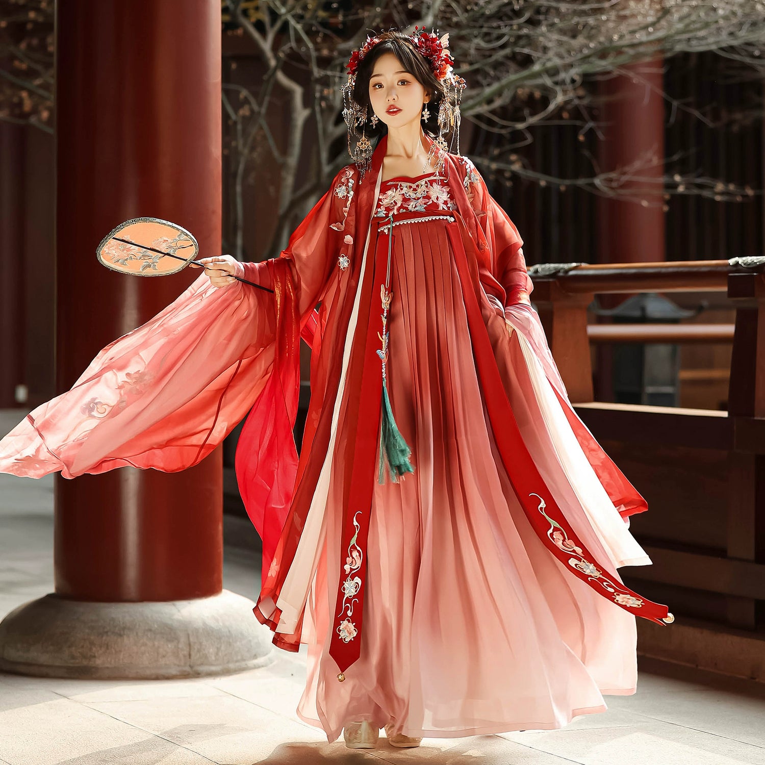 &quot;远山芙蓉&quot; Tang Dynasty Hanfu Set