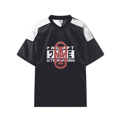 EXITMODE Textured Layered Sports Jersey Tee