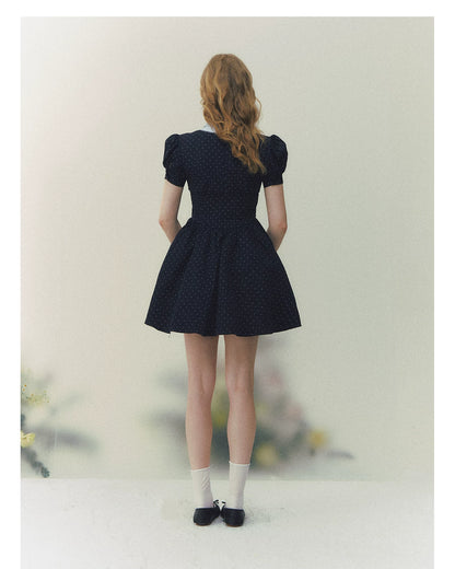 Polka Heiress Puff Dress