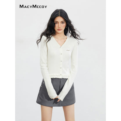 Lace Hollow Knit Cardigan