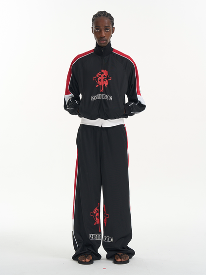 Sport Print Panel Jacket