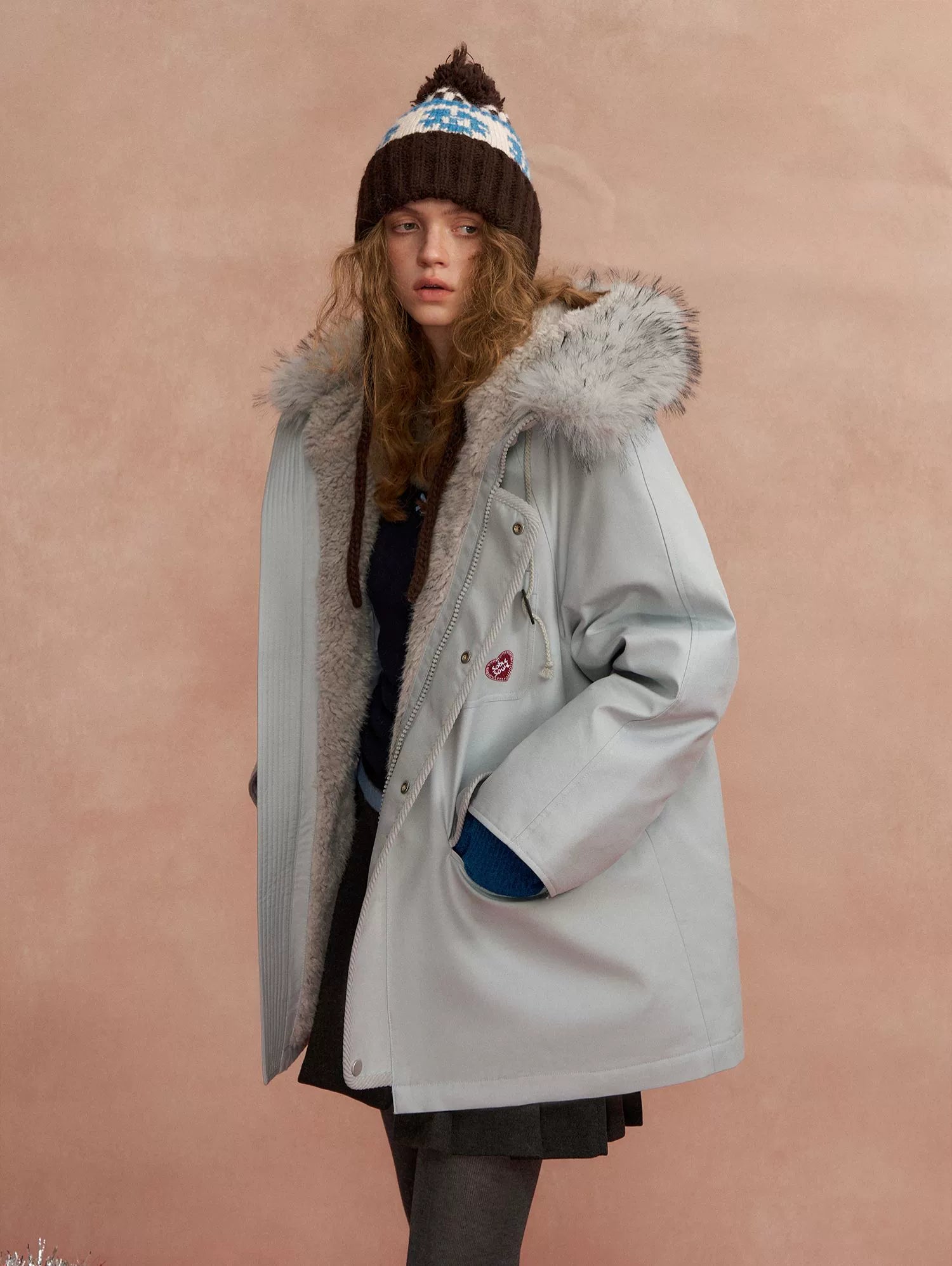 Hooded Utility Parka Puffer Down