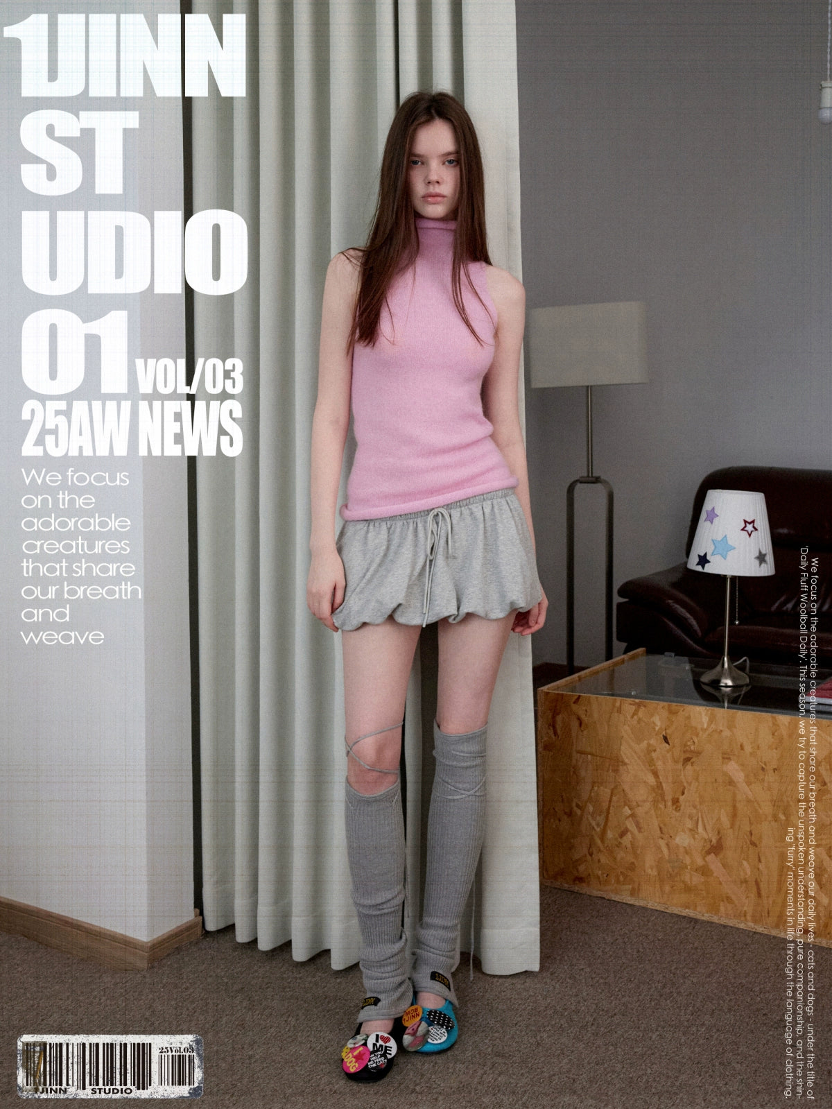 Mohair Sleeveless Turtleneck