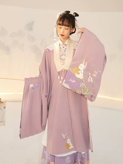 &quot;玉兔少女&quot; Modern-style Hanfu Pifeng