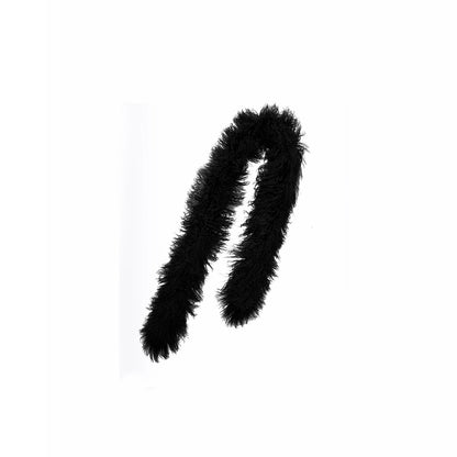 Ombre Shearling Wool Long Scarf