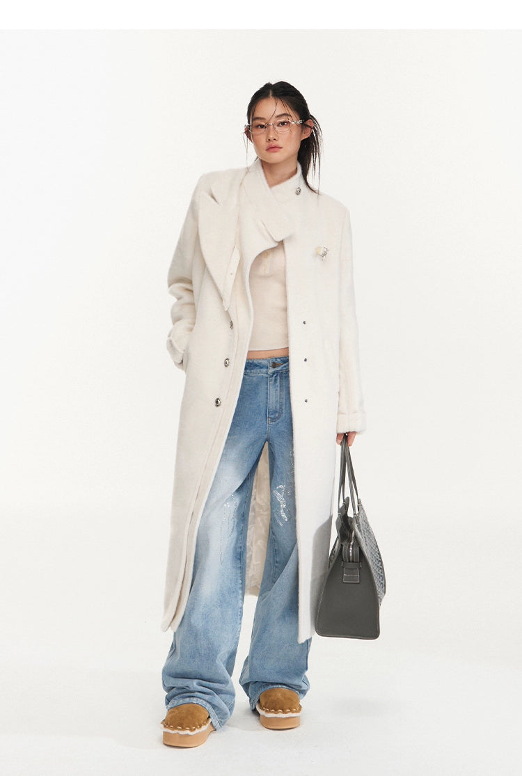 Classic Wide-Leg Denim Pants