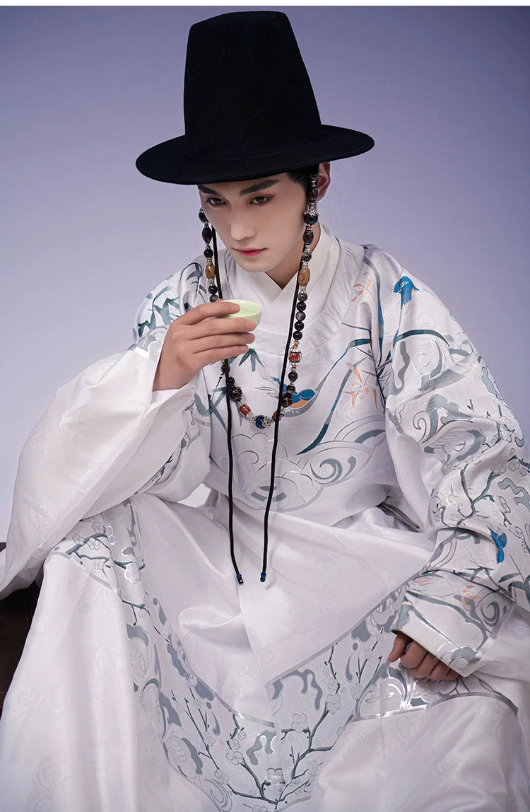 &quot;清熙&quot; Round-collar Robe Hanfu - CHINASQUAD