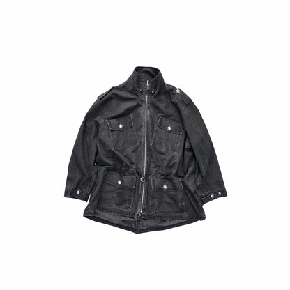 Washed Vintage Utility Pocket Jacket