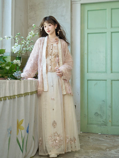 &quot;桃雾朝烟&quot; Modern Hanfu Set