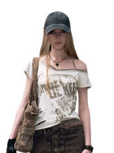 Cest Nous Asymmetric Graffiti T-Shirt – T-Shirts & Polos