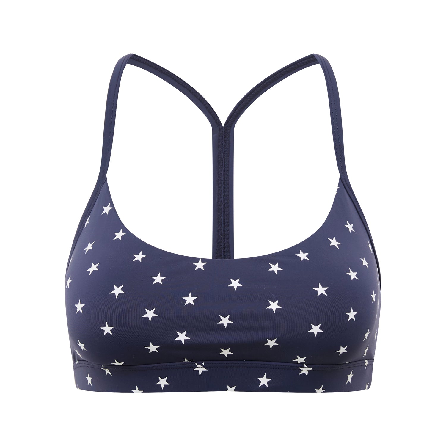 Star Print Racerback Sports Bra