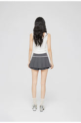 Lace-Paneled Skirt - CHINASQUAD