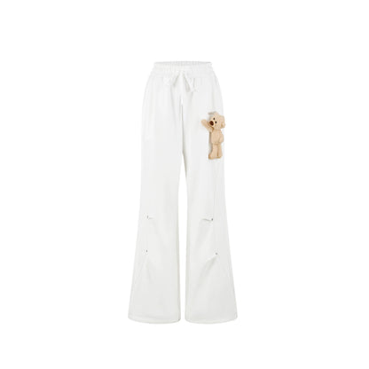 Panel-Structured Wide-Leg Lounge Pants