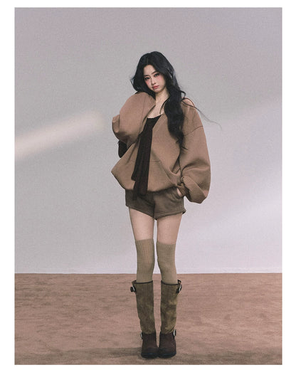 Autumn Leaves Hoodie Three-Piece Set