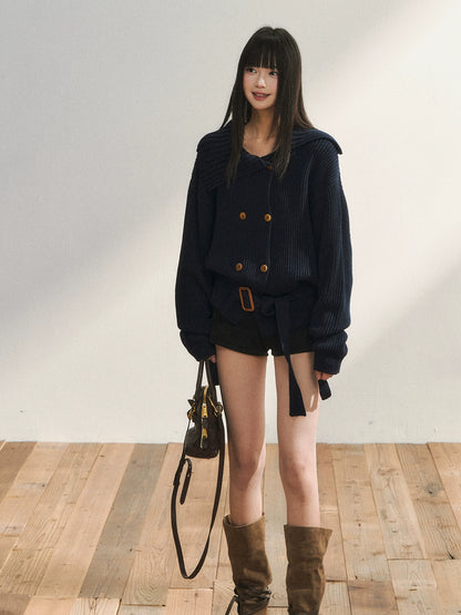 Black High-Waist Bodycon Mini Shorts