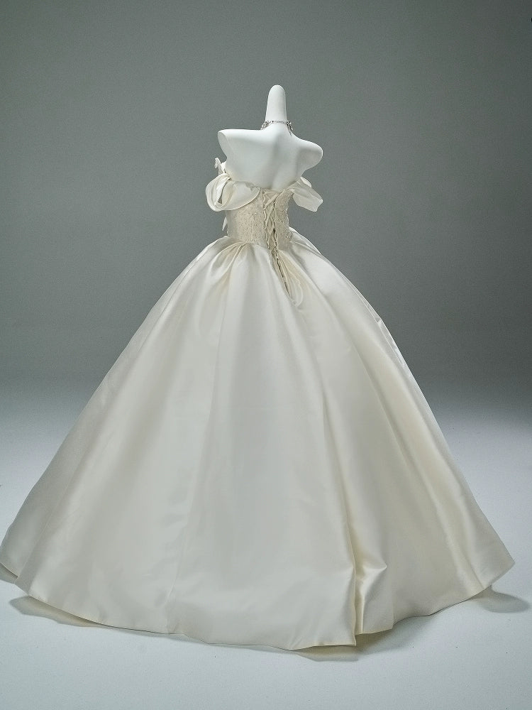 Elegant Ivory Couture Gown